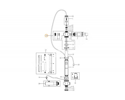 Блок питания установки ультрафиолетовой Emaux Nano Tech NT-UV87-TO Ozone E130402