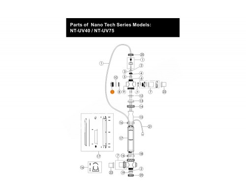 Блок питания установки ультрафиолетовой Emaux Nano Tech NT-UV87-TO Ozone E130402