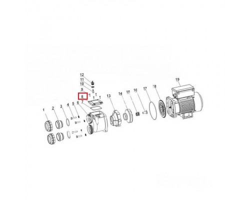 Верхняя крышка насоса Aquaviva XDA