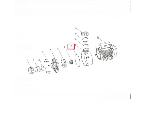 Уплотнительное кольцо дифузора насоса Aquaviva WTC