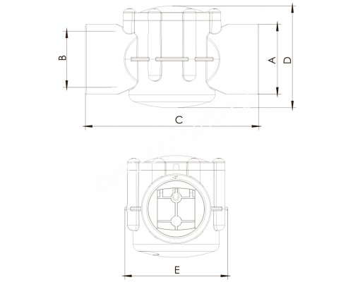 Обратный клапан Aquaviva 50/63 мм