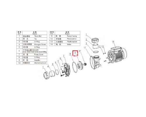 Крыльчатка насоса Aquaviva WP