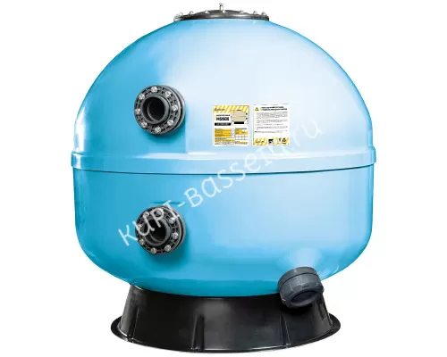 Фильтр озон. AquaViva MS1600 (101м³/ч, 1600 мм, 3060 кг, 110 мм, 2,5 Бар,1м засыпка)+люк д/выгрузки