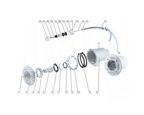 Комплект форсунок, закладная и лицевая противотока Aquaviva AV-JET-5.5DT