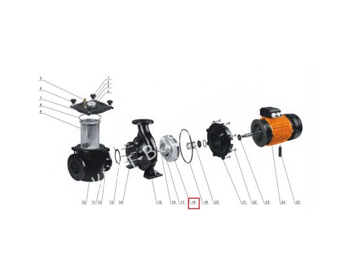 Крыльчатка насоса Aquaviva AVC-125-125-9.2