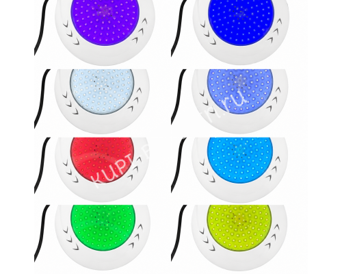 Прожектор светодиодный Aquaviva (LED003-252led) 18W RGB+W/4M + закладная к прожектору