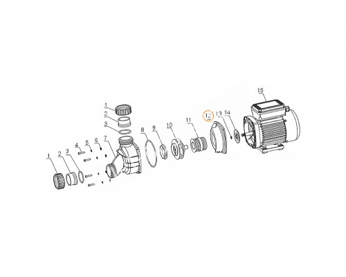 Рабочее колесо насоса WPP150 Mayer Schwimmbad A03050430