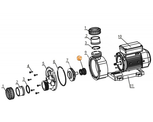 Рабочее колесо насоса TDA200 Mayer Schwimmbad A03050039