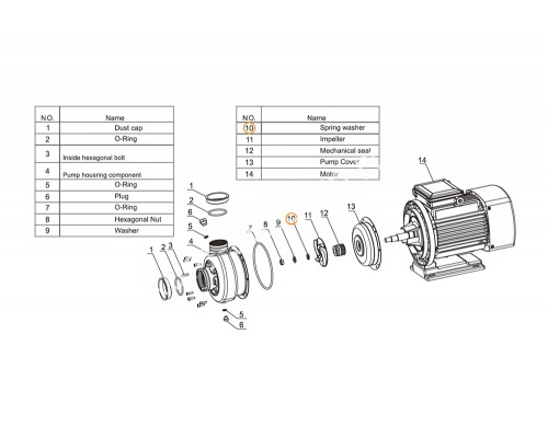 Прокладка-кольцо крышки префильтра насоса SLP400-1000T Mayer Schwimmbad F02010111