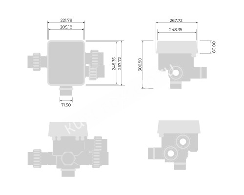 Автоматический клапан Aquaviva iWashPRO-T