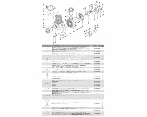 Насос Hayward HCP40653E KAN610 T2.B IE3 (380В, ПФ, 84.2м?/ч*12м, 5.75кВт, 6.5лс) Уценка