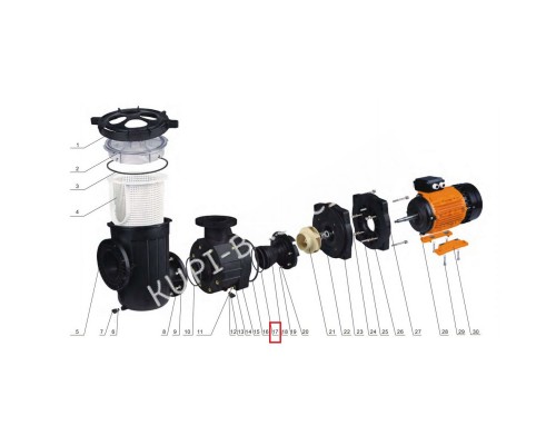 Уплотнительное кольцо дифузора насоса Aquaviva AVP серии