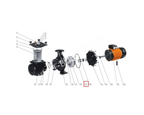 Уплотнительное кольцо корпуса насоса Aquaviva AVC-125-125