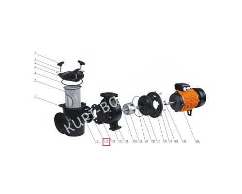 Уплотнительное кольцо корпуса префильтра и насоса Aquaviva AVC-5.5-10T