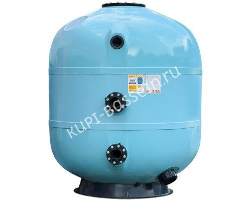 Фильтр AquaViva HS1800 (127 м³/ч, 1800 мм, 110 мм, 2,5 Бар, 1,2 м, голубой)+ люк д/выгр и см/окно