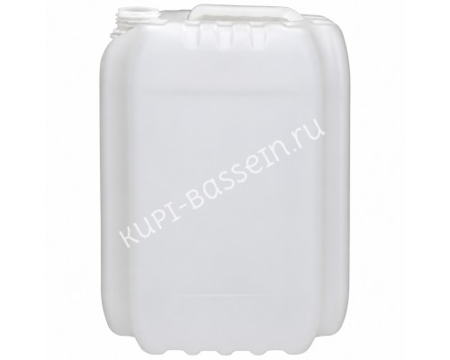Канистра белая (20л, без крышки, прозрачная, 0.85кг)