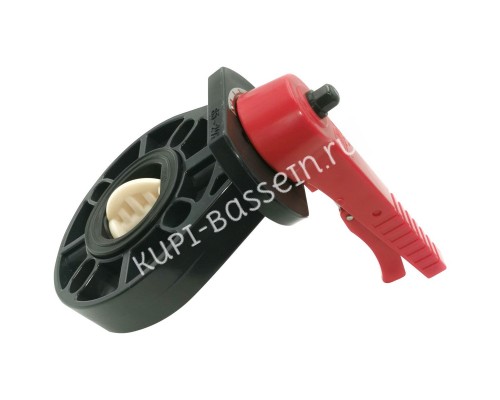Дисковый поворотный затвор d225 (PN6) с ручкой, уплотнение EPDM AQUAVIVA, Россия