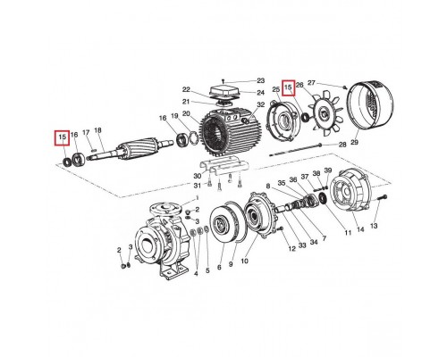 Уплотнительное кольцо для насосов Saer IR4P125-250A Cast Iron (54710260) Уплотнительное кольцо для насосов Saer IR4P125-250A Cast Iron (54710260)