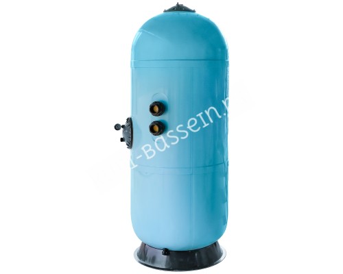 Фильтр AquaViva HS800 (25м3/ч, 800мм, 998кг, 2,5 бар,1,2м, голубой) бок, 1.5"