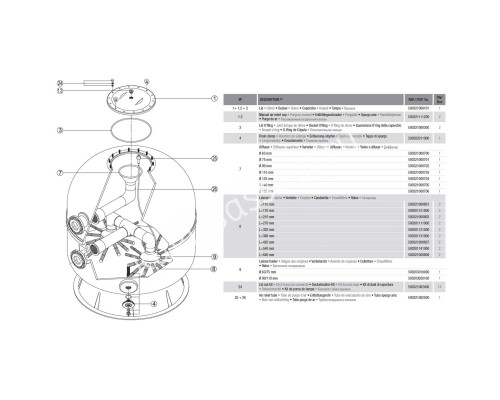 Фильтр Hayward Artic HCFA791402LVA Laminated (D2000)