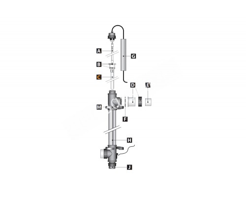 Чехол кварцевый установки ультрафиолетовой UV-C 15000  Van Erp International B.V.  E800910/QG018