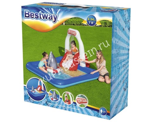 Игровой центр Bestway 53079 Башня спасателя для бассейна (234х203х129 см) Игровой центр Bestway 53079 Башня спасателя для бассейна (234х203х129 см)