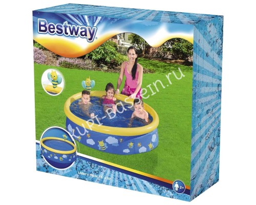 Надувной бассейн Bestway 57326 Пчелки с разбрызгивателем 152x38 см