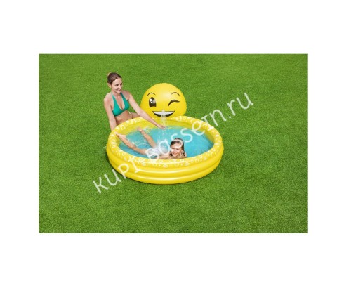 Детский надувной бассейн Bestway 53081 (165x144x69 см) для летнего отдыха Детский надувной бассейн Bestway 53081 (165x144x69 см) для летнего отдыха