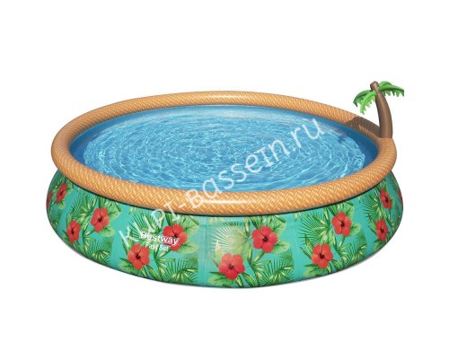Надувной круглый бассейн Bestway 57416 Paradise Palms 457x84 см с фильтром Надувной круглый бассейн Bestway 57416 Paradise Palms 457x84 см с фильтром