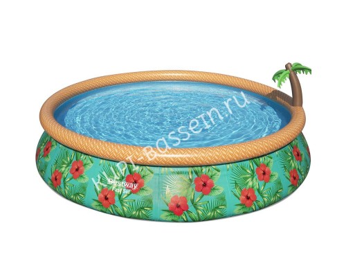 Надувной круглый бассейн Bestway 57416 Paradise Palms 457x84 см с фильтром