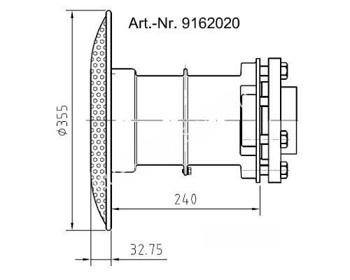 Водозабор Fitstar 9162020, соедниение DN 80, 50 м3/ч, 350 мм