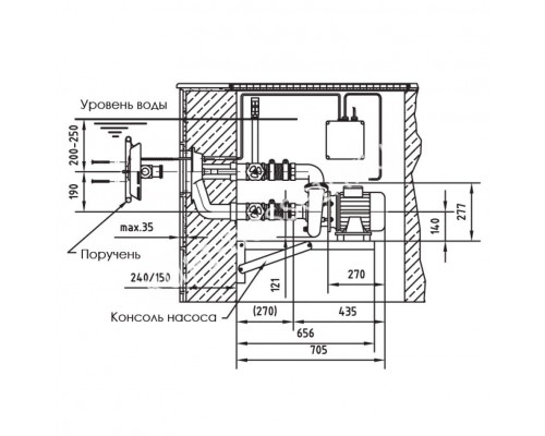 Противоток Fitstar Taifun 7620021 для бассейна, 380 В, 63 м³/ч, 3.4 кВт