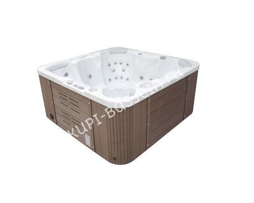 Гидромассажный бассейн IQUE Corsica 2000-CFL 200х200 см Brushed walnut Гидромассажный бассейн IQUE Corsica 2000-CFL 200х200 см Brushed walnut