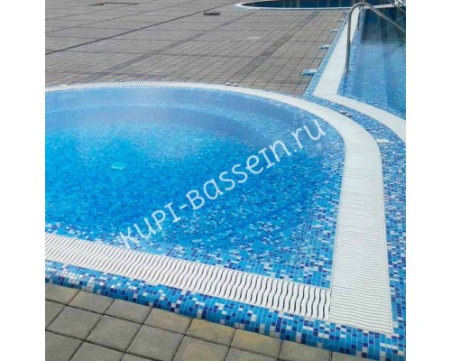 Переливная решётка Aquaviva Nexus Mono Twin 200/25 для бассейна Переливная решётка Aquaviva Nexus Mono Twin 200/25 для бассейна
