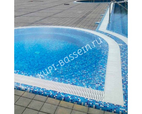 Переливная решётка Aquaviva Nexus Mono Twin 200/25 для бассейна