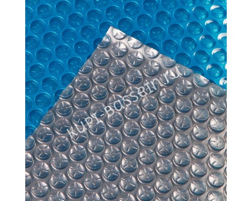 Солярное покрытие Aquaviva Platinum Bubbles для бассейна серебро/голубой (6x30 м, 500 мкм) Солярное покрытие Aquaviva Platinum Bubbles для бассейна серебро/голубой (6x30 м, 500 мкм)