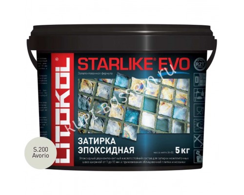 Затирочная смесь Litokol STARLIKE EVO Avorio S.200, 5 кг для бассейна Затирочная смесь Litokol STARLIKE EVO Avorio S.200, 5 кг для бассейна