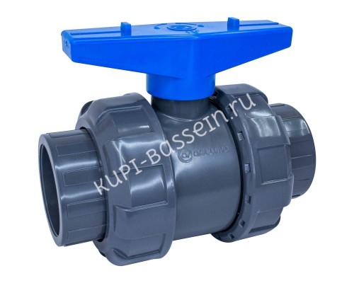 Кран шаровый d63 с муфтовым окончанием AQUAVIVA для бассейна Кран шаровый d63 с муфтовым окончанием AQUAVIVA для бассейна