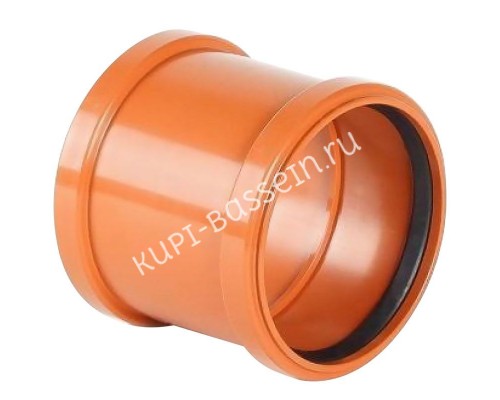 Муфта соединительная НПВХ Aquaviva, d110 мм для бассейна