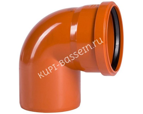 Отвод 87° НПВХ Aquaviva, d160 мм для бассейна