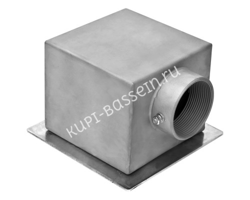 Донный слив под бетон Aquaviva 2'', AISI 304 (150x150 мм) для бассейна