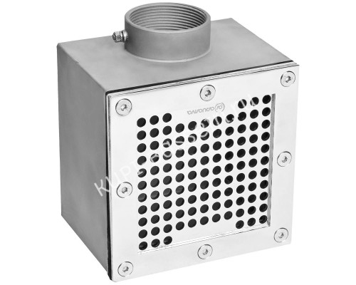 Донный слив под лайнер Aquaviva 2'', AISI 304 (150x150 мм) для бассейна