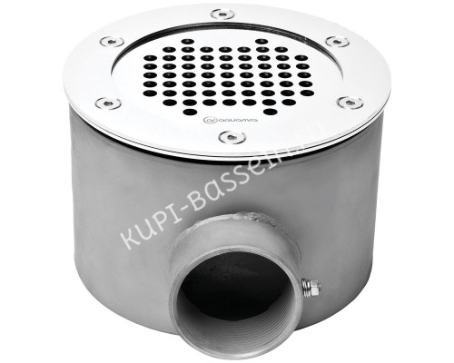 Донный слив под лайнер Aquaviva 2'', AISI 304 (D165 мм) для бассейна