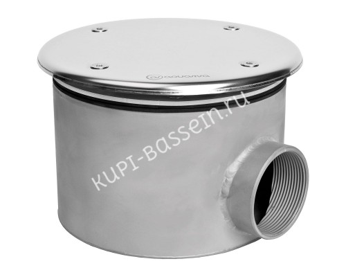 Донный слив под лайнер Aquaviva 2'', AISI 304 (D165 мм) для бассейна