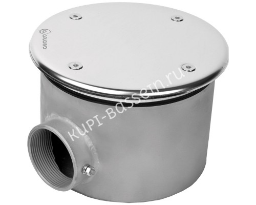 Донный слив под лайнер Aquaviva 2'', AISI 304 (D165 мм) для бассейна