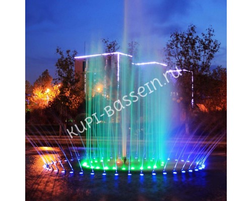 Прожектор для фонтана AquaViva LED 3W 12V AC/DC Белый теплый для бассейна Прожектор для фонтана AquaViva LED 3W 12V AC/DC Белый теплый для бассейна