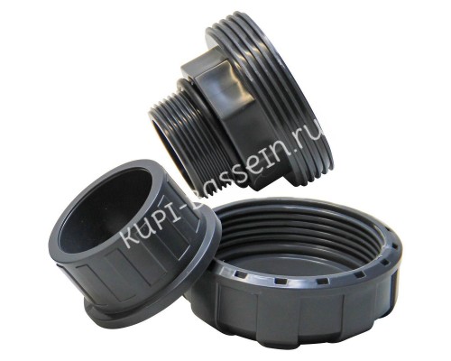 Муфта разборная переходная HР d50x1-1/2" AQUAVIVA для бассейна Муфта разборная переходная HР d50x1-1/2" AQUAVIVA для бассейна