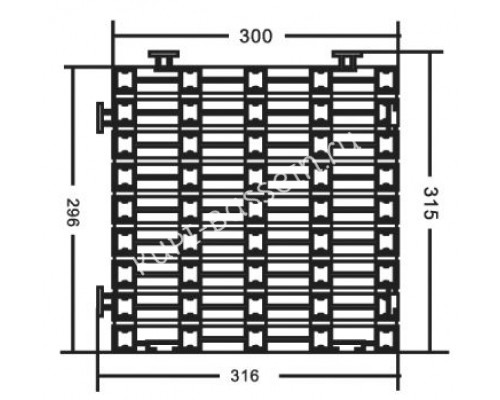 Коврик резиновый Aquaviva DE3030 зеленый для бассейна
