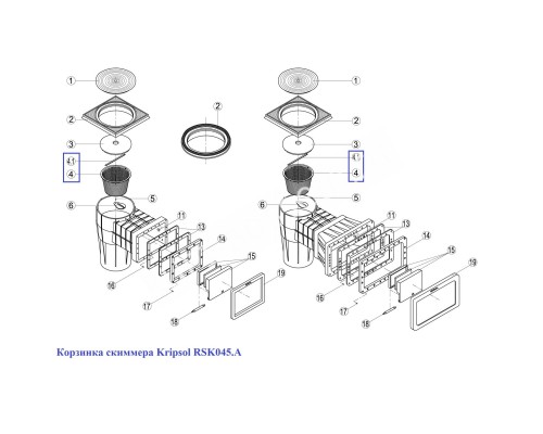 Корзинка скиммера Kripsol RSK045.A