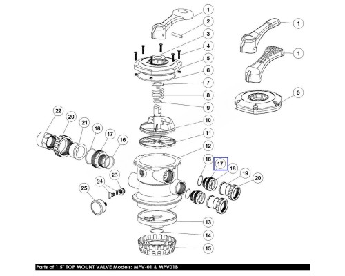 Соединитель гайка с наружной резьбой 1,5" черная Aquaviva (01013015)